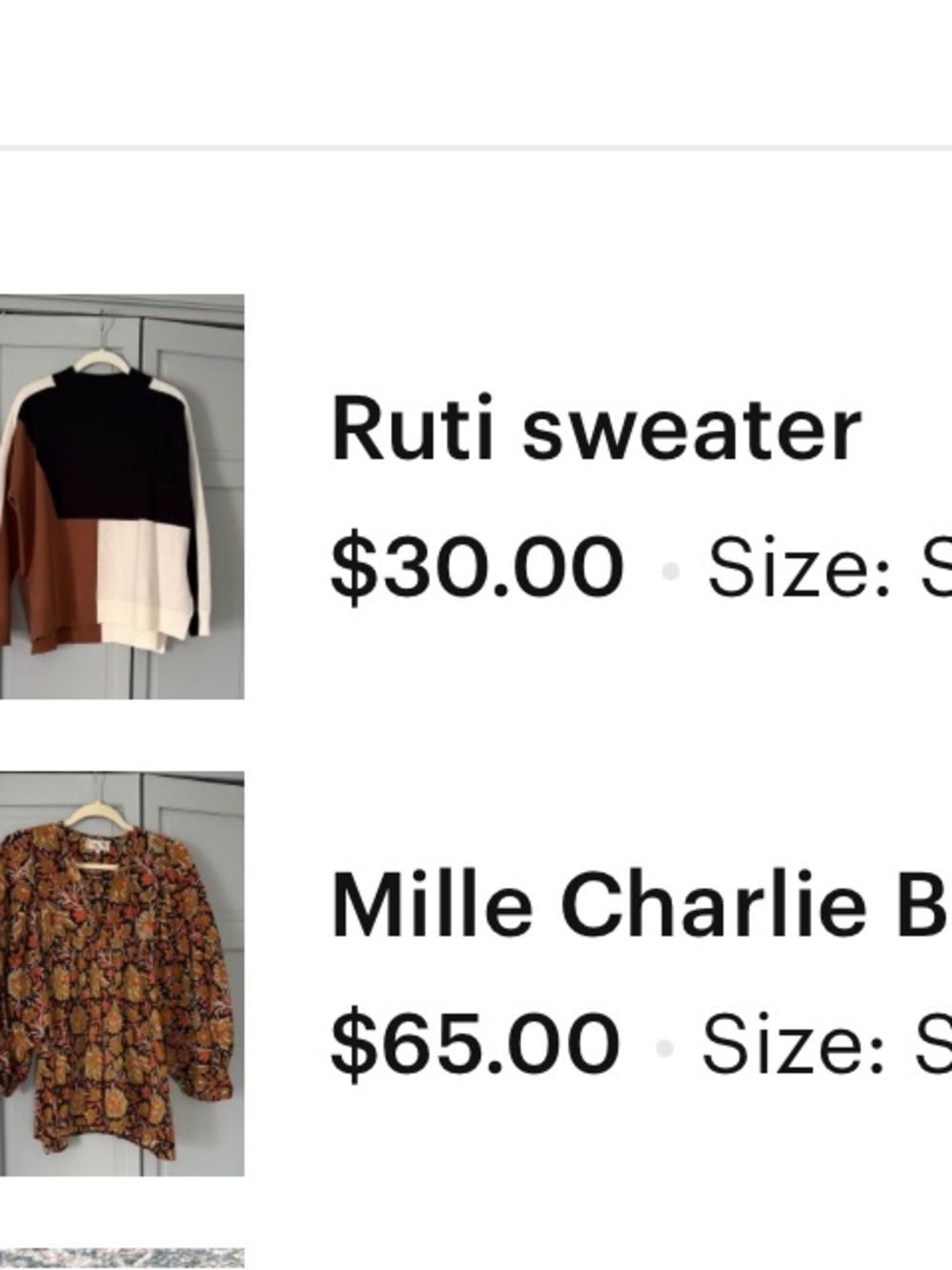 Bundle of Millie blouse and Ruti sweater